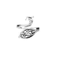 Zink Alloy Finger Ring, silver pläterad, mode smycken & för kvinna, silver, 19*15.5mm, Säljs av PC