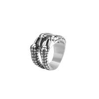Zinc Alloy Finger Ring silver color plated fashion jewelry & for woman silver color 16.5mm Sold By PC