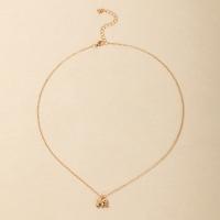Zinc Alloy Jewelry Necklace with 6.1cm extender chain gold color plated fashion jewelry & for woman golden Length 45 cm Sold By PC