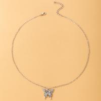 Zinc Alloy Jewelry Necklace silver color plated fashion jewelry & for woman silver color Length 51-80 cm Sold By PC