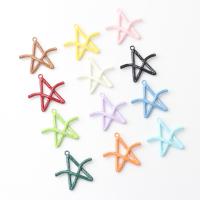 Tibetan Style Star Pendant, plated, DIY & enamel & hollow, more colors for choice, nickel, lead & cadmium free, 30x29mm, Approx 100PCs/Bag, Sold By Bag