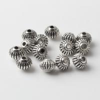 Tibetan Style Jewelry Beads, Lantern, silver color plated, vintage & DIY, nickel, lead & cadmium free, 6x7mm, Approx 100PCs/Bag, Sold By Bag