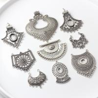 Zinc Alloy Connector antique silver color plated vintage & DIY & hollow nickel lead & cadmium free Approx Sold By Bag