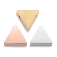 Acier inoxydable Spacer Perles, Acier inoxydable 304, triangle, DIY, plus de couleurs à choisir, 9x8mm, Trou:Environ 1.8mm, Vendu par PC