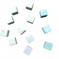 Turquoise Beads,  Square, DIY & no hole, more colors for choice, 10x10mm, 100PCs/Bag, Sold By Bag