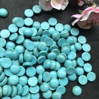 Turquoise Cabochon, Round, DIY & different size for choice, blue, 100PCs/Bag, Sold By Bag