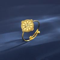 Пальцевидное Кольцо Титановой Стали, титан, ювелирные изделия моды & Женский, Золотой, не содержит никель, свинец, 12.8, продается PC