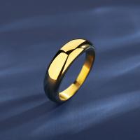 Ring Finger Titantium stali, biżuteria moda & różnej wielkości do wyboru & dla kobiety, złoty, bez zawartości niklu, ołowiu i kadmu, 6.1mm, sprzedane przez PC