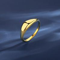 Titanium Čelik Finger Ring, modni nakit & različite veličine za izbor & za žene, zlatan, nikal, olovo i kadmij besplatno, 5.8mm, Prodano By PC