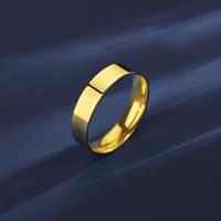 Titantium Steel δάχτυλο του δακτυλίου, Titanium Steel, κοσμήματα μόδας & διαφορετικό μέγεθος για την επιλογή & για τη γυναίκα, χρυσαφένιος, νικέλιο, μόλυβδο και κάδμιο ελεύθεροι, 4.5mm, Sold Με PC