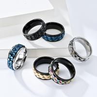 Stainless Steel Finger Ring 304 Stainless Steel polished fashion jewelry & Unisex nickel lead & cadmium free 8mm Sold By PC
