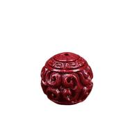 Spacer Beads Jewelry, Cinnabar, Round, DIY & different size for choice, Sold By PC