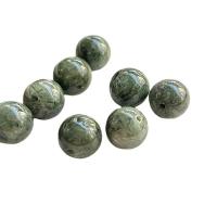 Natürlicher Quarz Perlen Schmuck, Rutilated Quarz, rund, DIY & verschiedene Größen vorhanden, grün, verkauft von PC
