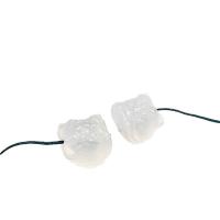 Natural White Agate Beads Lion DIY 12mm Sold By PC