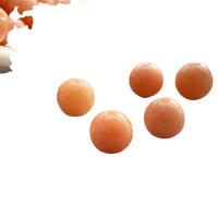 Natural Rhodonite Beads Round DIY orange Sold By PC