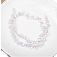 Barokní kultivované sladkovodní perle, Sladkovodní Pearl, Baroko, Přírodní & DIY, bílý, 5-6mm, Prodáno za 38-40 cm Strand