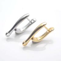 Brass Lever Back Earring Component, plated, DIY, more colors for choice, nickel, lead & cadmium free, 11x19mm, Sold By PC