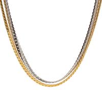Stainless Steel Jewelry Necklace, 304 Stainless Steel, with 2.17inch extender chain, Vacuum Ion Plating, fashion jewelry & for woman, more colors for choice, Sold Per Approx 17.32 Inch Strand