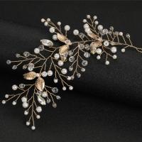 Stirnband, Eisen, mit Kristall & Kunststoff Perlen, Modeschmuck & für Frau, keine, frei von Nickel, Blei & Kadmium, 170x70mm, verkauft von PC