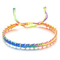 Fashion Bracelet & Bangle Jewelry, Knot Cord, with Seedbead, handmade, fashion jewelry & adjustable & for woman, more colors for choice, Length:Approx 16-30 cm, Sold By PC