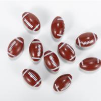 Spacer Beads Jóias, Superba do schima, Bola de Rugby, DIY, vermelho, 29x18mm, 100PCs/Bag, vendido por Bag