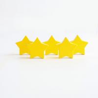 Spacer Beads Jewelry, Schima Superba, Star, DIY, yellow, 25mm, Approx 100PCs/Bag, Sold By Bag