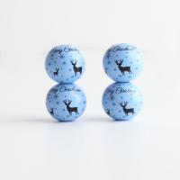 Spacer Beads Jewelry, Schima Superba, DIY, blue, 20mm, Approx 100PCs/Bag, Sold By Bag