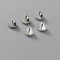 925 argento sterlina perline separate, Triangolo, DIY, nessuno, 6x5.50x5.50mm, Foro:Appross. 2.1mm, Venduto da PC