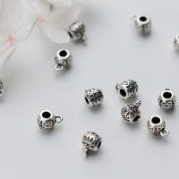 925 Sterling Silver Beads, plated, DIY, original color, 6x6x5.50mm, Sold By PC