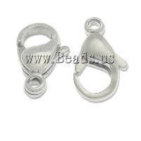 Stainless Steel Lobster Claw Clasp, 316 Stainless Steel, original color, 11x7mm, Hole:Approx 1.5mm, 100PCs/Bag, Sold By Bag