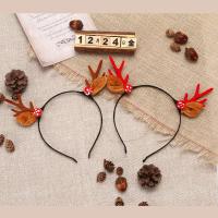Hair Bands Plush with Flocking Fabric & Zinc Alloy Christmas Design & for woman Sold By PC