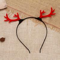Hair Bands Flocking Fabric with Zinc Alloy Christmas Design & for woman Sold By PC