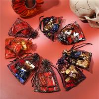 Jewelry Pouches Bags Cloth Halloween Design Sold By PC