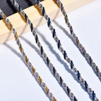 Collar de Acero Titanio, Partículas de acero, Joyería & unisexo, más colores para la opción, libre de níquel, plomo & cadmio, 5mm, longitud aproximado 60 cm, Vendido por UD