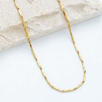 Titanstahl Halskette, Modeschmuck & für Frau, goldfarben, frei von Nickel, Blei & Kadmium, 2mm, Länge:ca. 55 cm, verkauft von PC