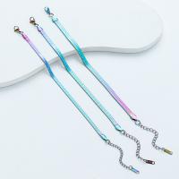 Titanium Steel Bracelet & Bangle Vacuum Ion Plating fashion jewelry & Unisex multi-colored nickel lead & cadmium free Length Approx 21 cm Sold By PC