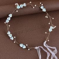 Headband Brass with Plastic Pearl fashion jewelry & for woman nickel lead & cadmium free 380mm Sold By PC