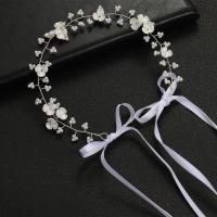 Headband Iron with Seedbead & Shell fashion jewelry & for woman nickel lead & cadmium free 330-350mm Sold By PC
