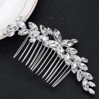 Decorative Hair Combs, Tibetan Style, fashion jewelry & for woman & with rhinestone, more colors for choice, nickel, lead & cadmium free, 100x50mm, Sold By PC