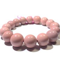 Alexa Agate Bracelet, Round, different size for choice & for woman, pink, Length:Approx 6-9 Inch, Sold By PC