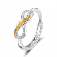 Brass Finger Ring, fashion jewelry & for woman & with rhinestone, nickel, lead & cadmium free, 17mm, Sold By PC