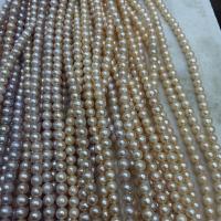Runde ferskvandskulturperle Beads, Ferskvandsperle, du kan DIY & forskellig størrelse for valg, flere farver til valg, Solgt Per Ca. 15 inch Strand