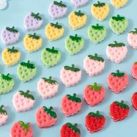 Mobile Phone DIY Decoration, Resin, Strawberry, more colors for choice, 14x16.70mm, Sold By PC