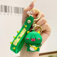 Zinc Alloy Key Clasp with Soft PVC Dinosaur cute & multifunctional nickel lead & cadmium free Sold By PC