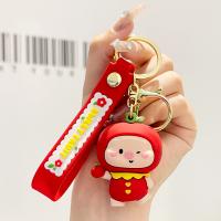 Zinc Alloy Key Clasp with Soft PVC cute & multifunctional nickel lead & cadmium free Sold By PC