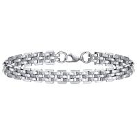 Stainless Steel Jewelry Bracelet, 304 Stainless Steel, polished, fashion jewelry & for man, original color, 8.80mm, Length:Approx 8.27 Inch, Sold By PC