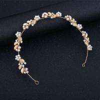 Stirnband, Zinklegierung, mit Kunststoff Perlen, Modeschmuck & für Frau & mit Strass, keine, frei von Nickel, Blei & Kadmium, 20x270mm, verkauft von PC
