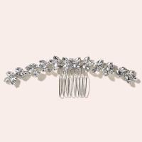 Decorative Hair Combs Iron fashion jewelry & for woman & with rhinestone nickel lead & cadmium free Sold By PC