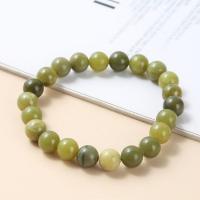 Gemstone Bracelets, Natural Stone, Round, polished, fashion jewelry & different materials for choice & Unisex, more colors for choice, Length:Approx 18 cm, Sold By PC