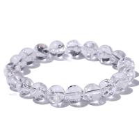 Quartz Bracelets Clear Quartz Round polished fashion jewelry & for woman clear Length Approx 18 cm Sold By PC